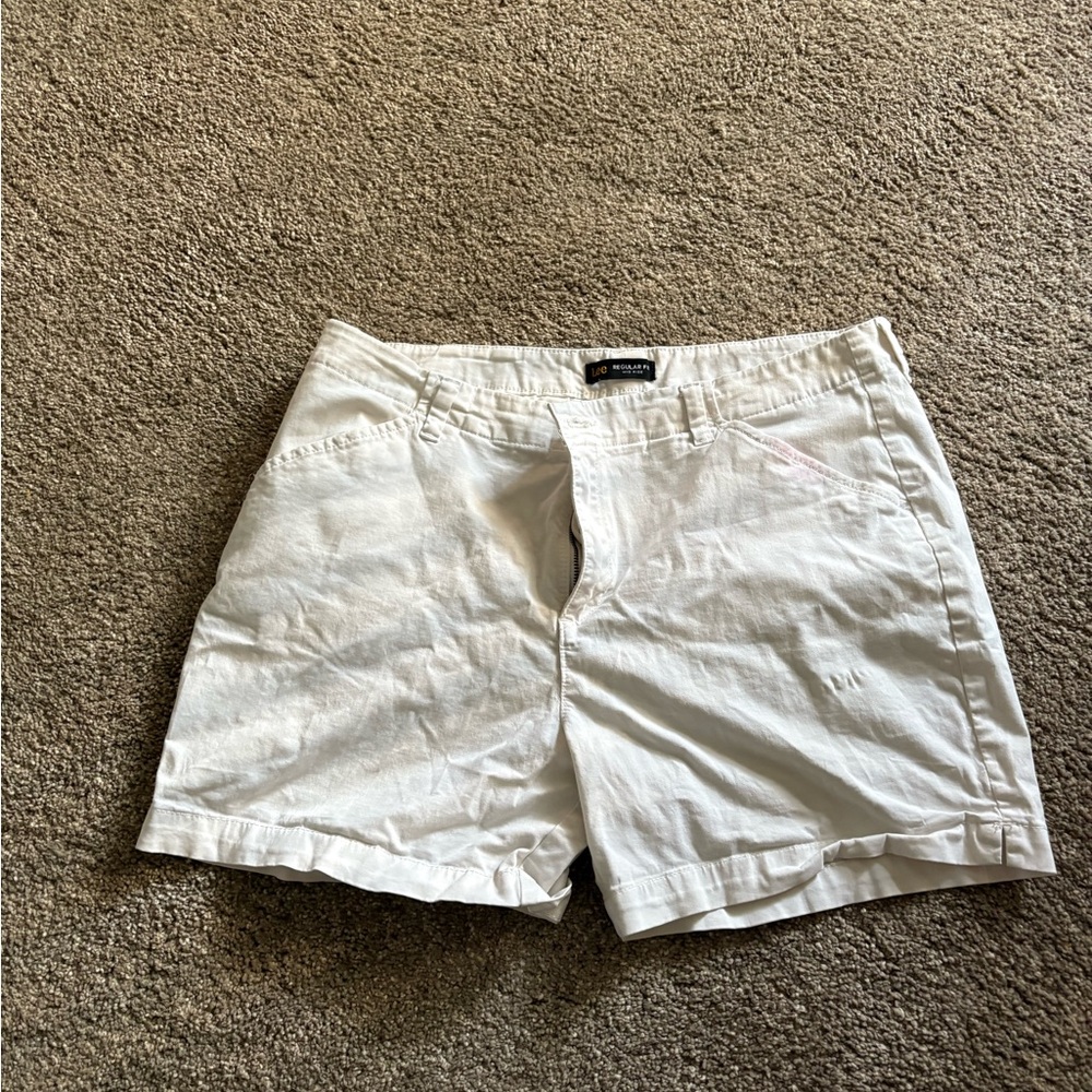 Lee Women's White Bermudas shorts